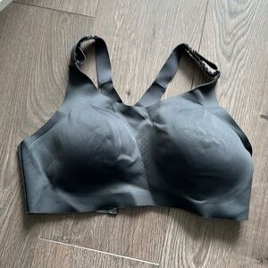 Gray sports bra